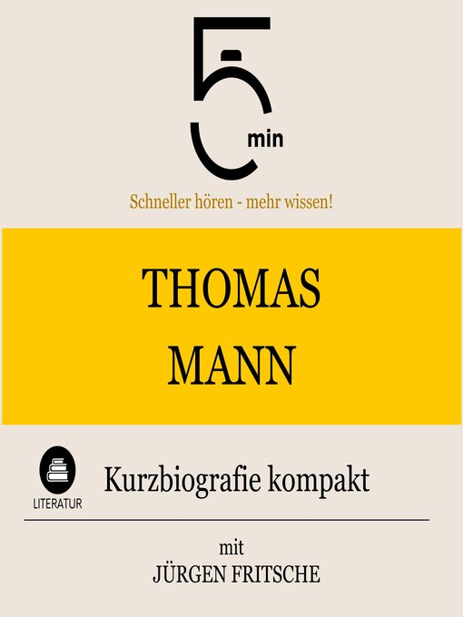 Title details for Thomas Mann by 5 Minuten - Available